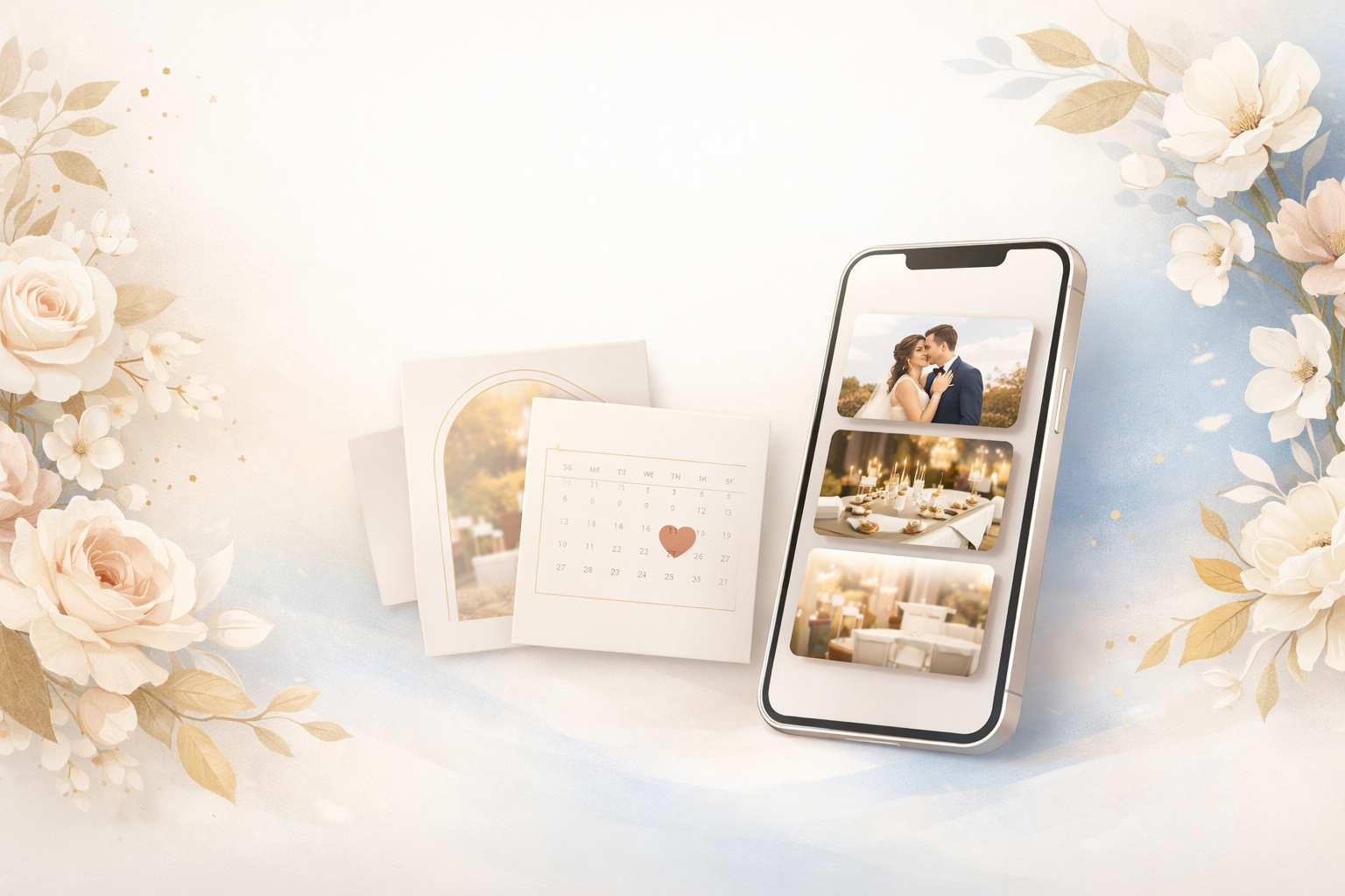 Ilustración de invitaciones digitales